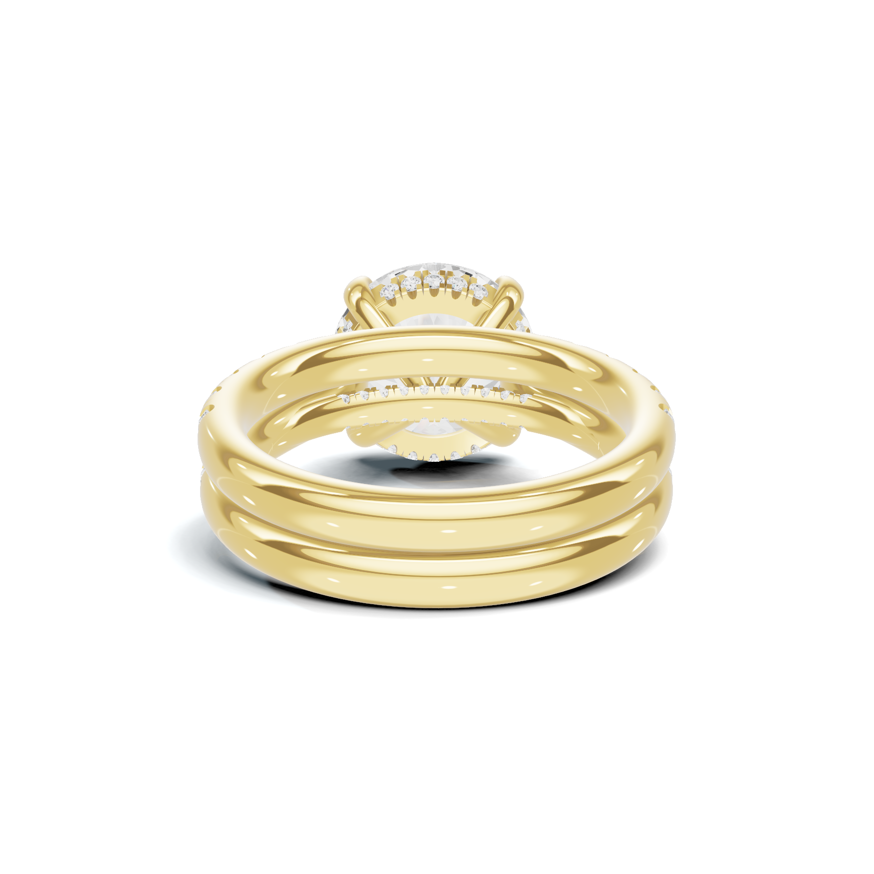 Luxe Pave Accented Bridal Ring