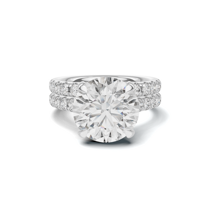 Luxe Pave Accented Bridal Ring