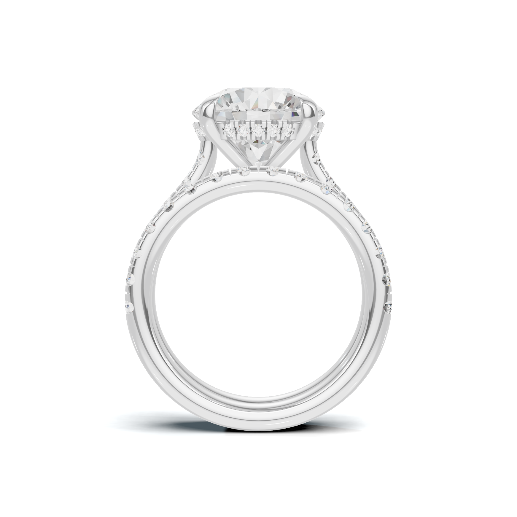 Luxe Pave Accented Bridal Ring