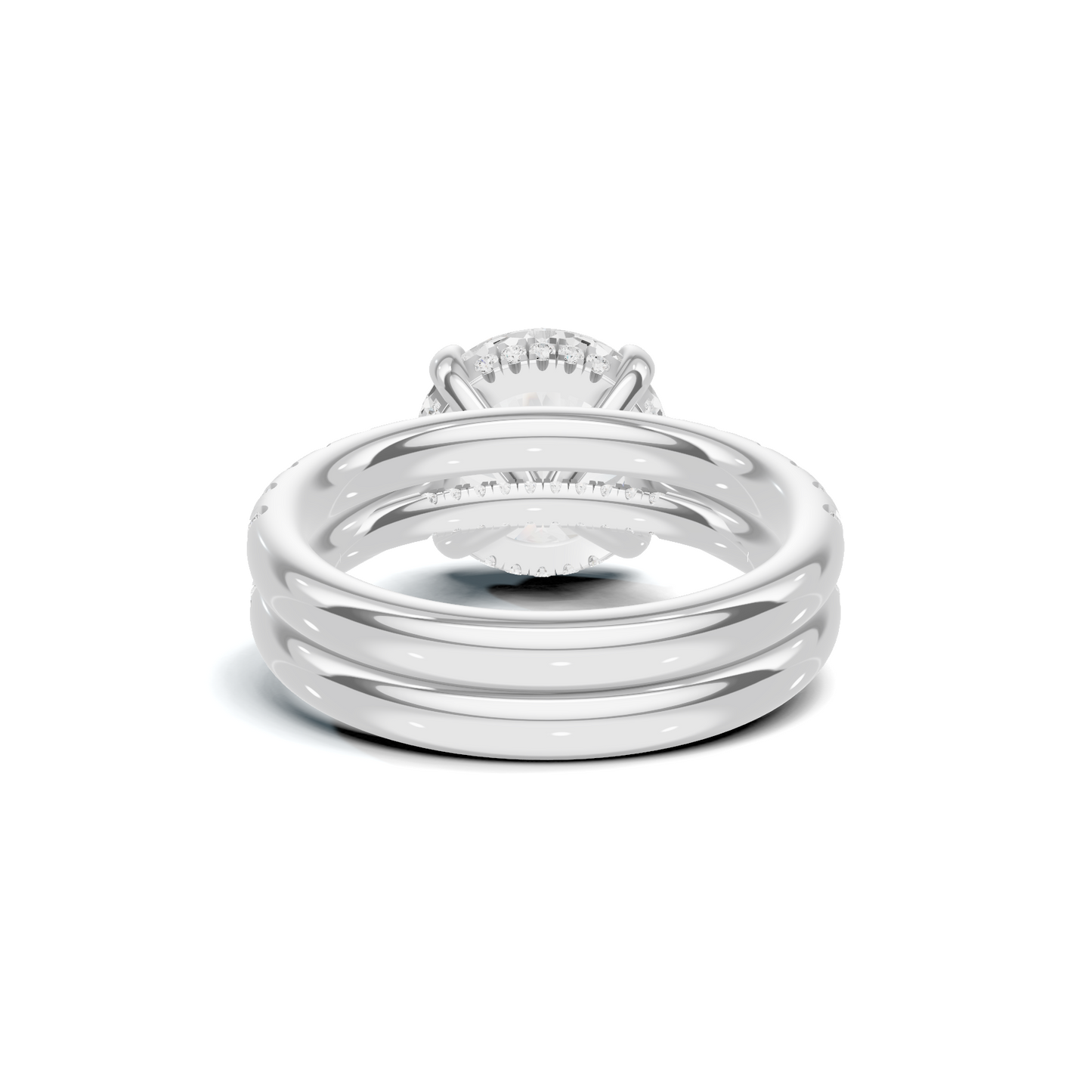 Luxe Pave Accented Bridal Ring