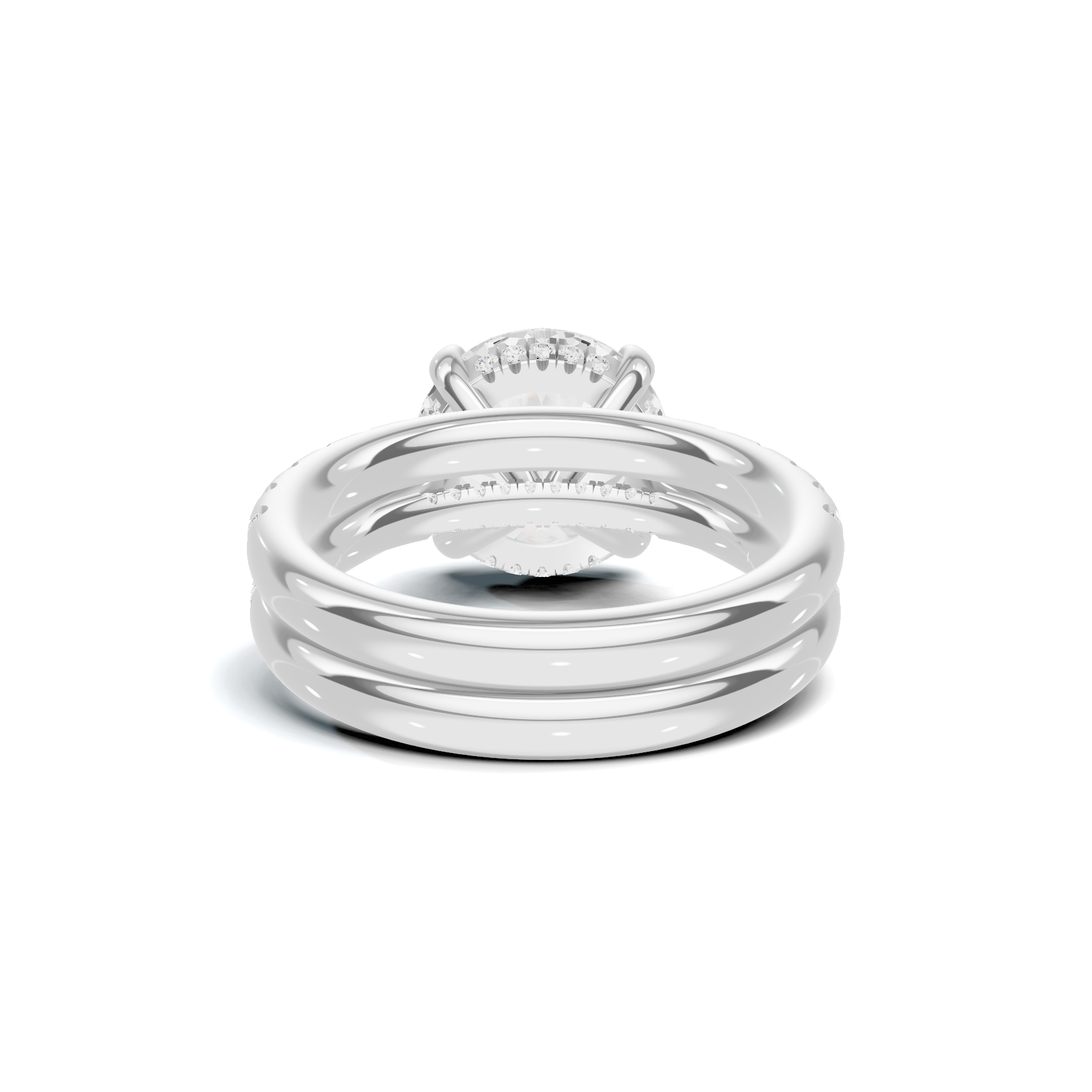 Luxe Pave Accented Bridal Ring