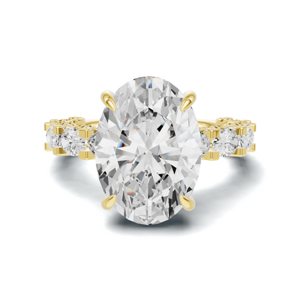 Luxe Pave Accented Gallery Ring