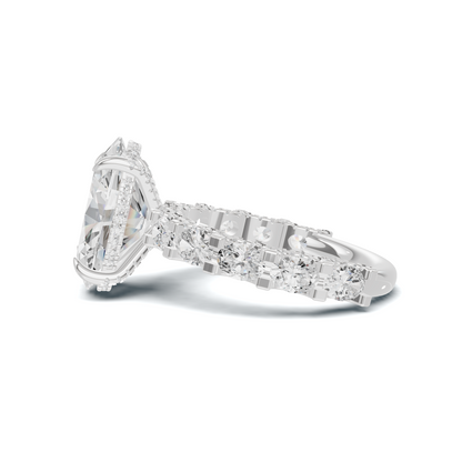 Luxe Pave Accented Gallery Ring