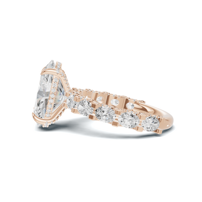 Luxe Pave Accented Gallery Ring