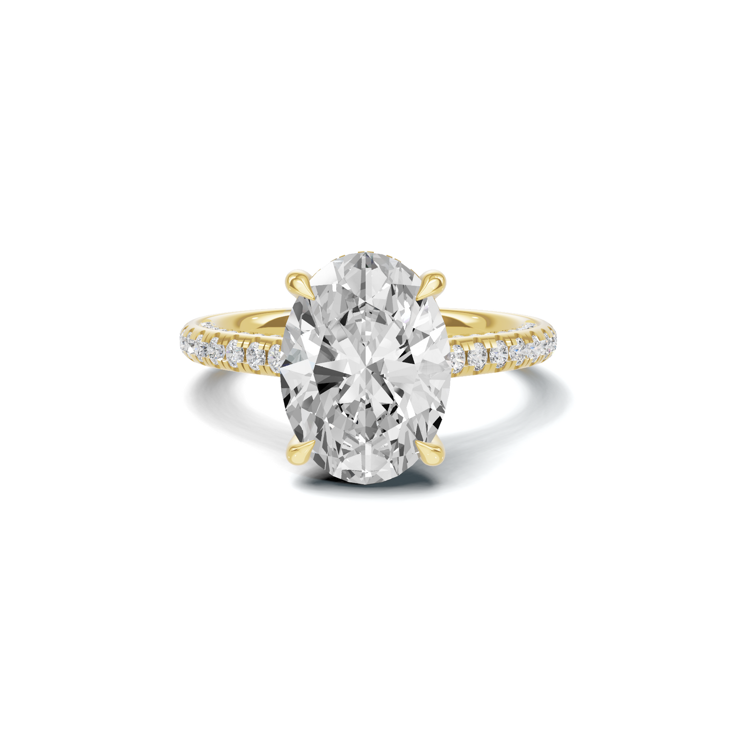 Luxe Pave Accented Statement Ring