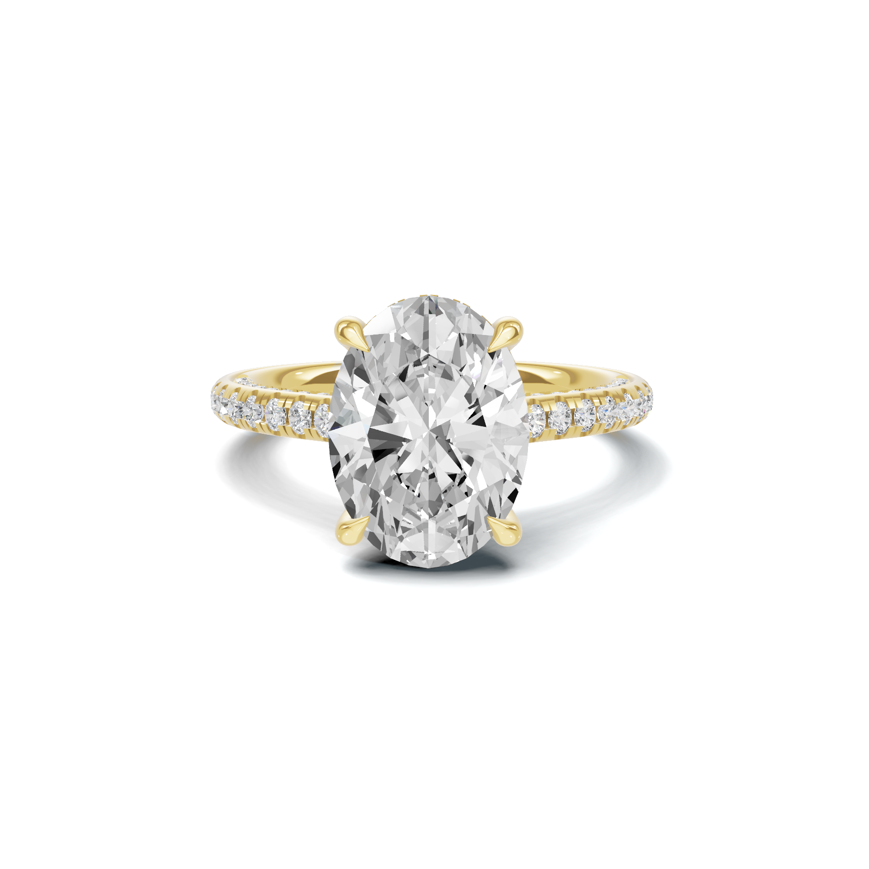 Luxe Pave Accented Statement Ring