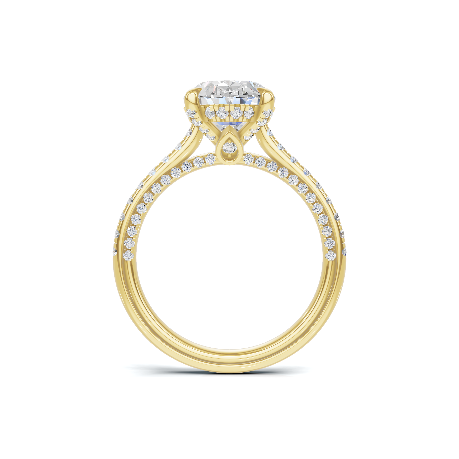 Luxe Pave Accented Statement Ring
