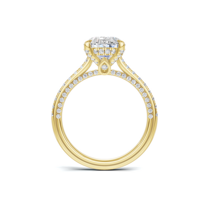 Luxe Pave Accented Statement Ring