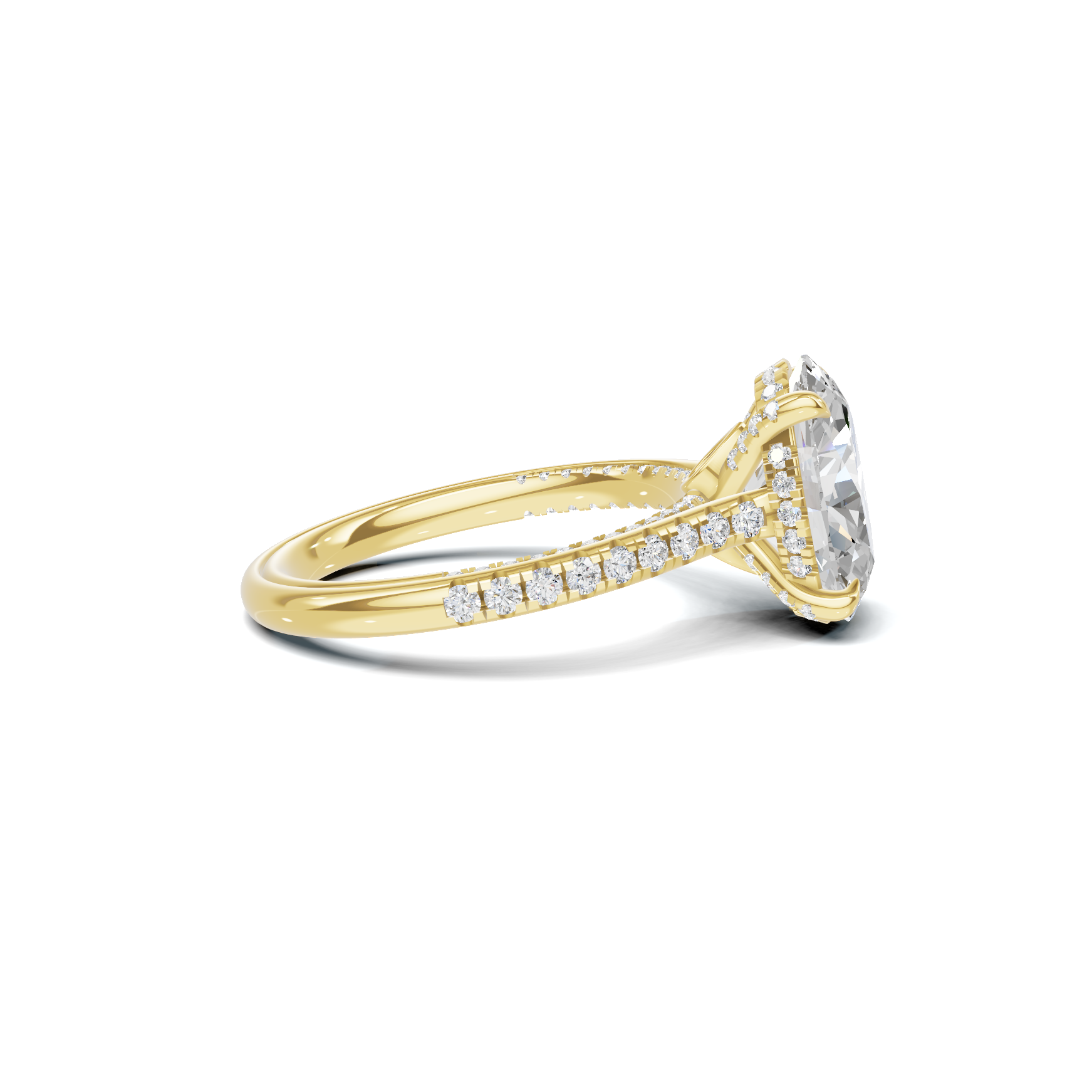 Luxe Pave Accented Statement Ring