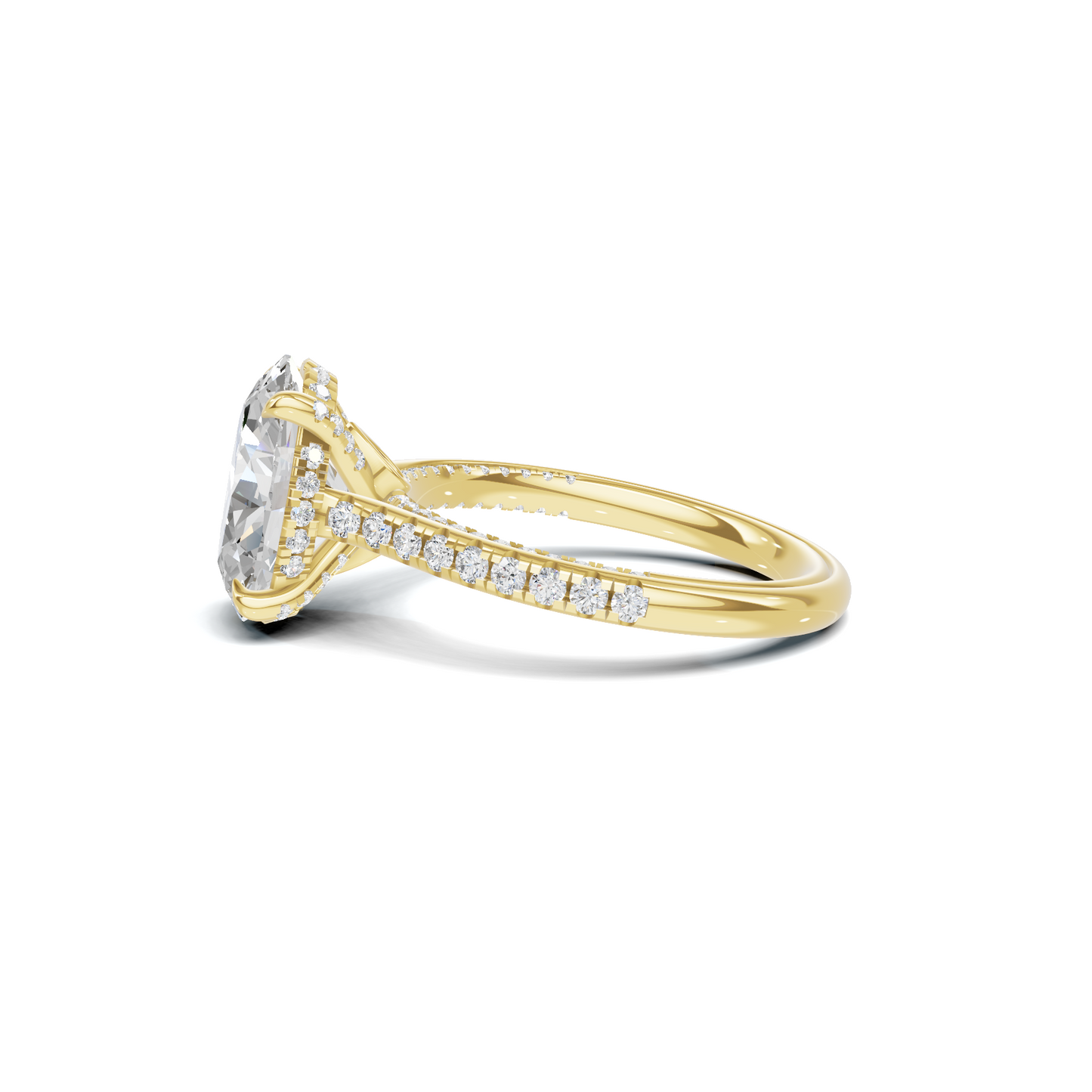 Luxe Pave Accented Statement Ring