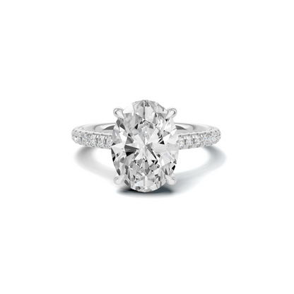 Luxe Pave Accented Statement Ring