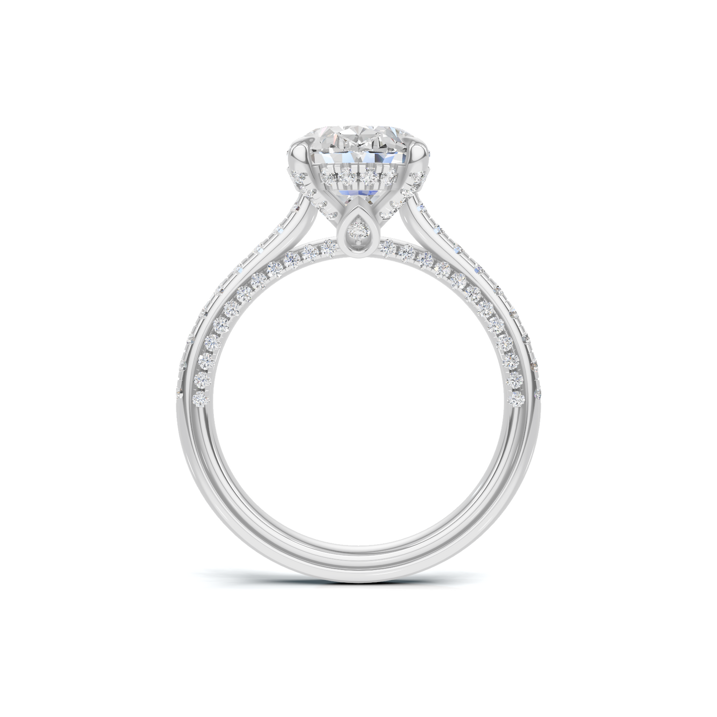 Luxe Pave Accented Statement Ring