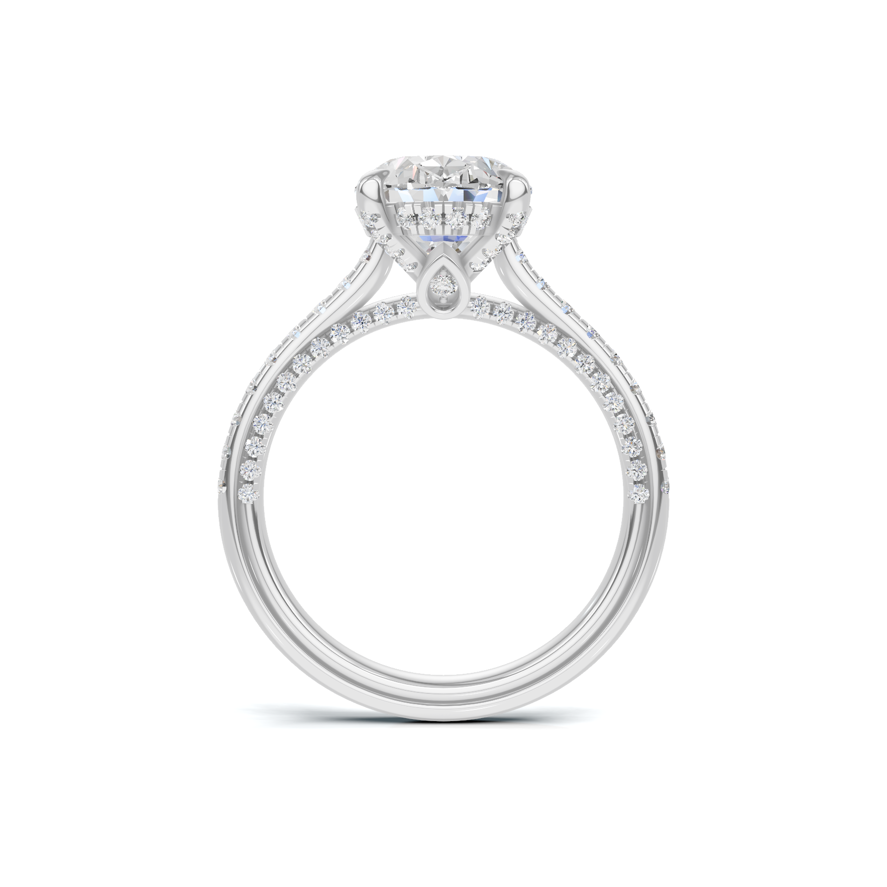 Luxe Pave Accented Statement Ring