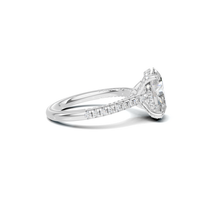 Luxe Pave Accented Statement Ring
