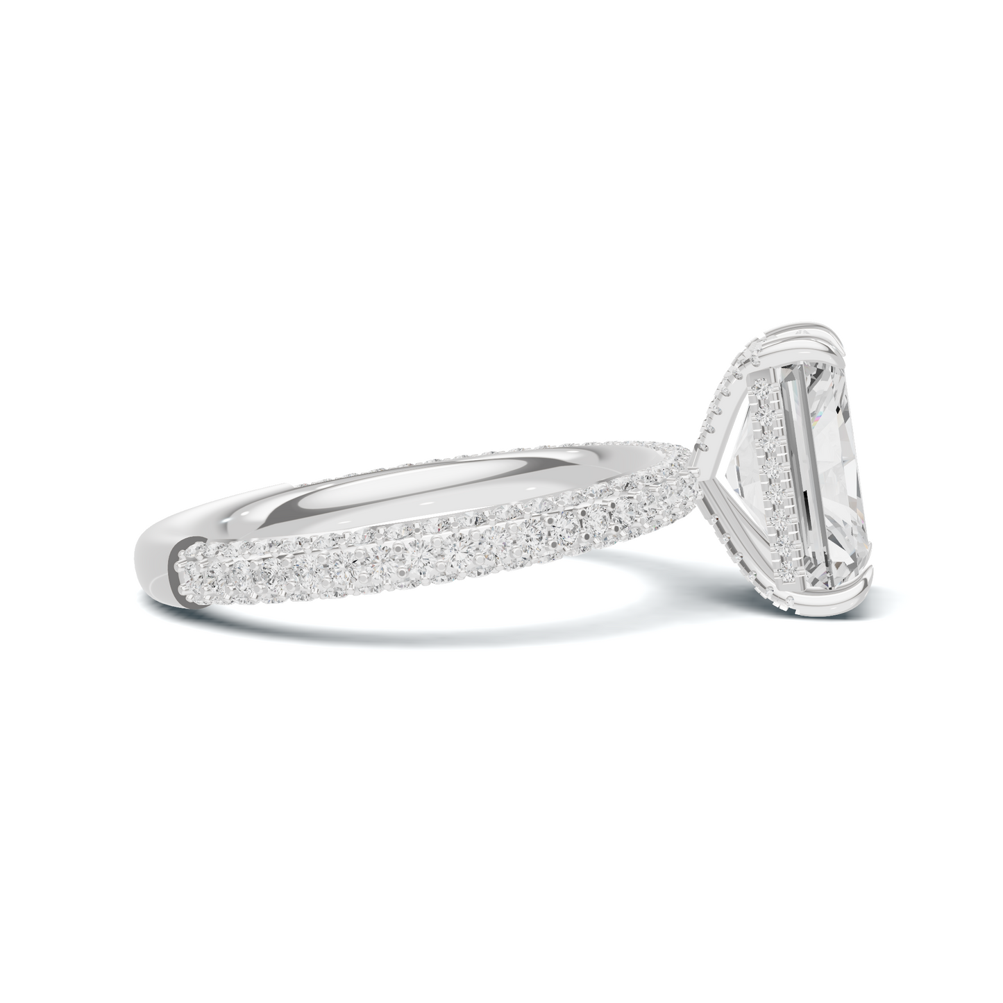 Luxe Pave Band Statement Ring