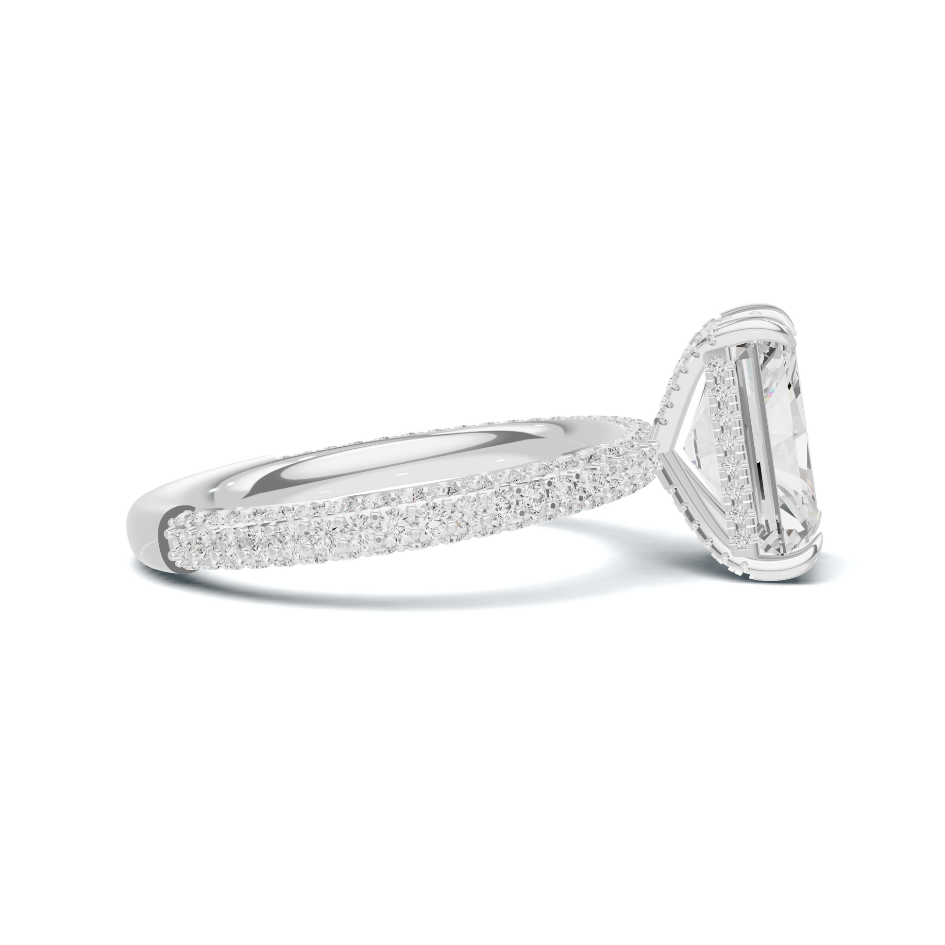 Luxe Pave Band Statement Ring