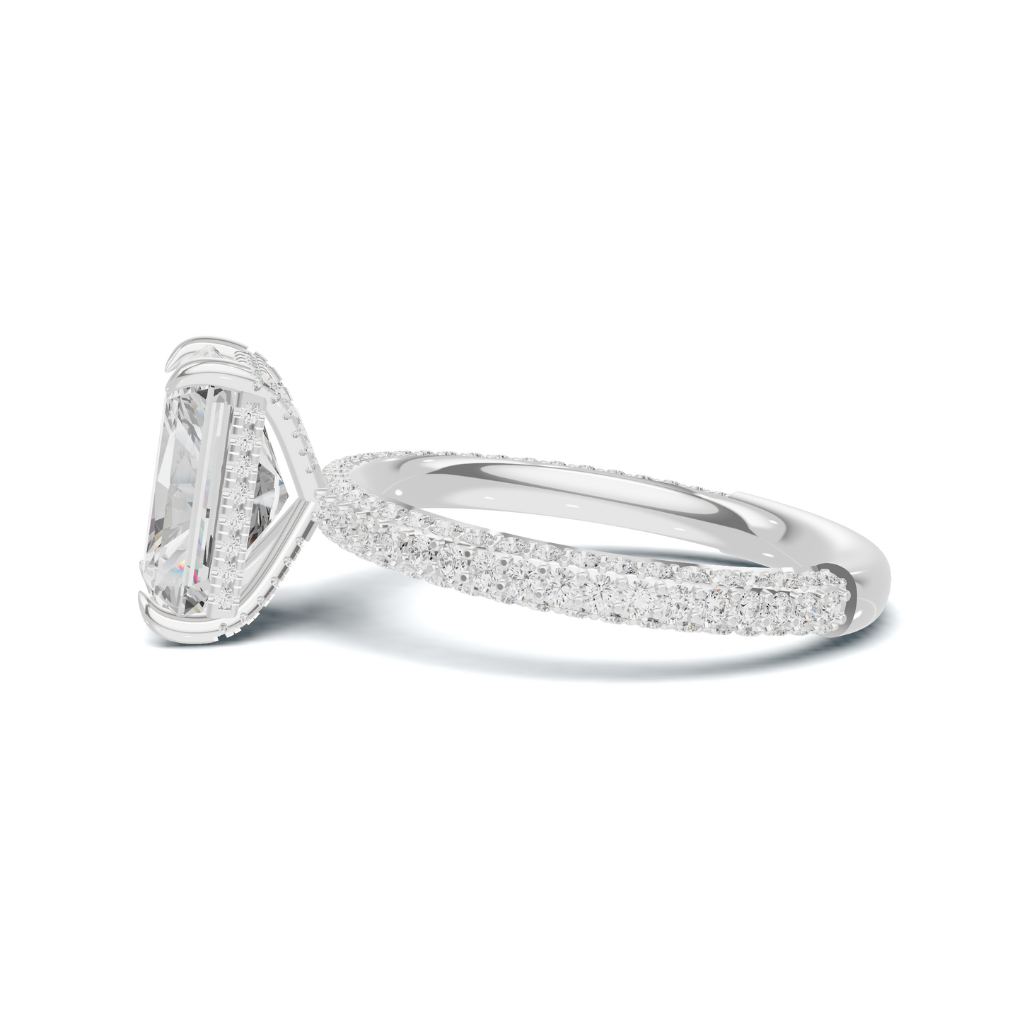 Luxe Pave Band Statement Ring