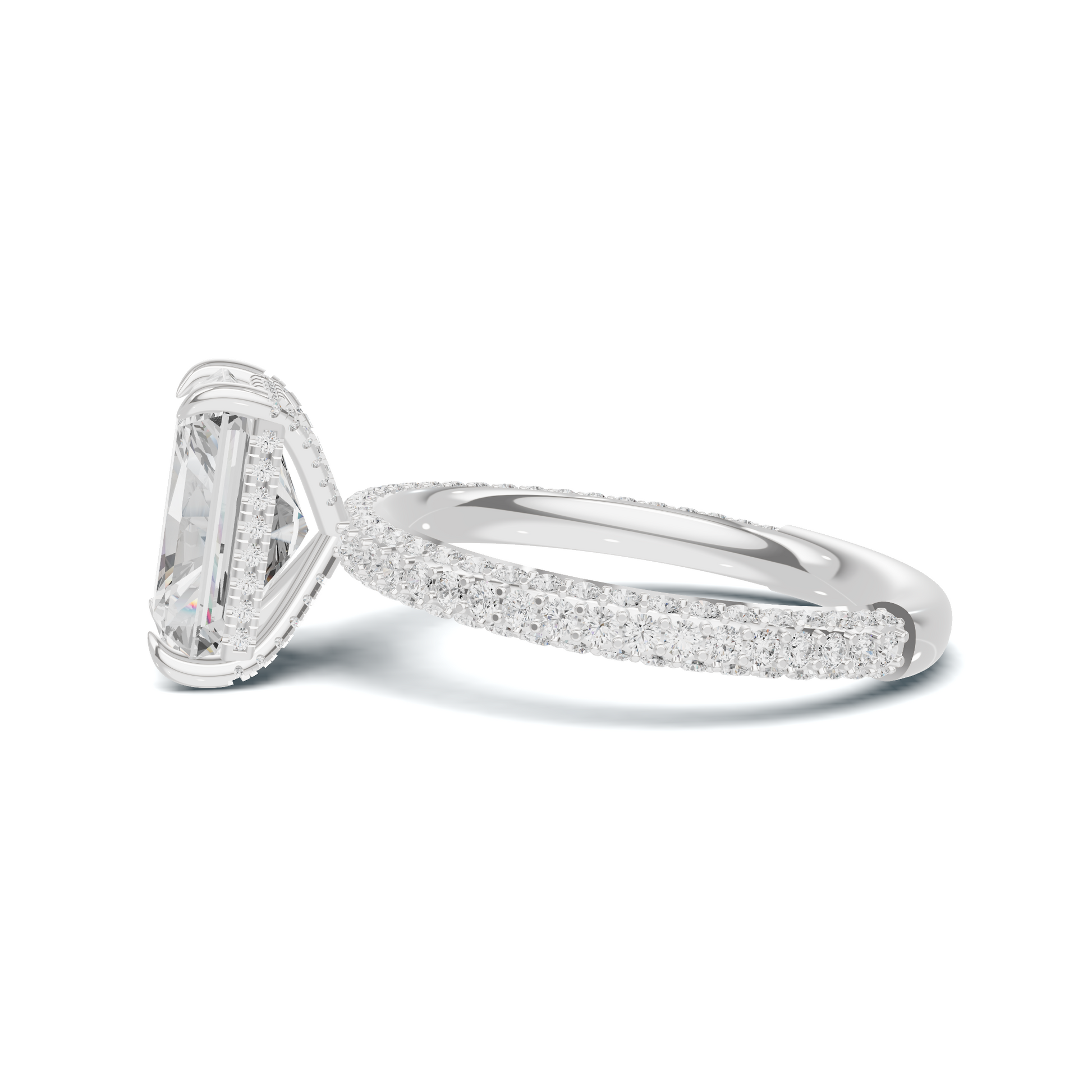 Luxe Pave Band Statement Ring
