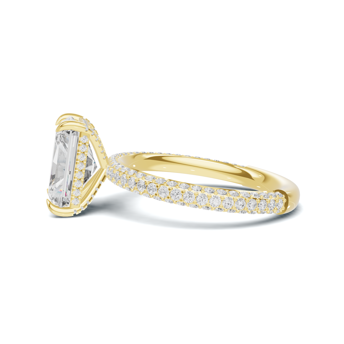 Luxe Pave Band Statement Ring