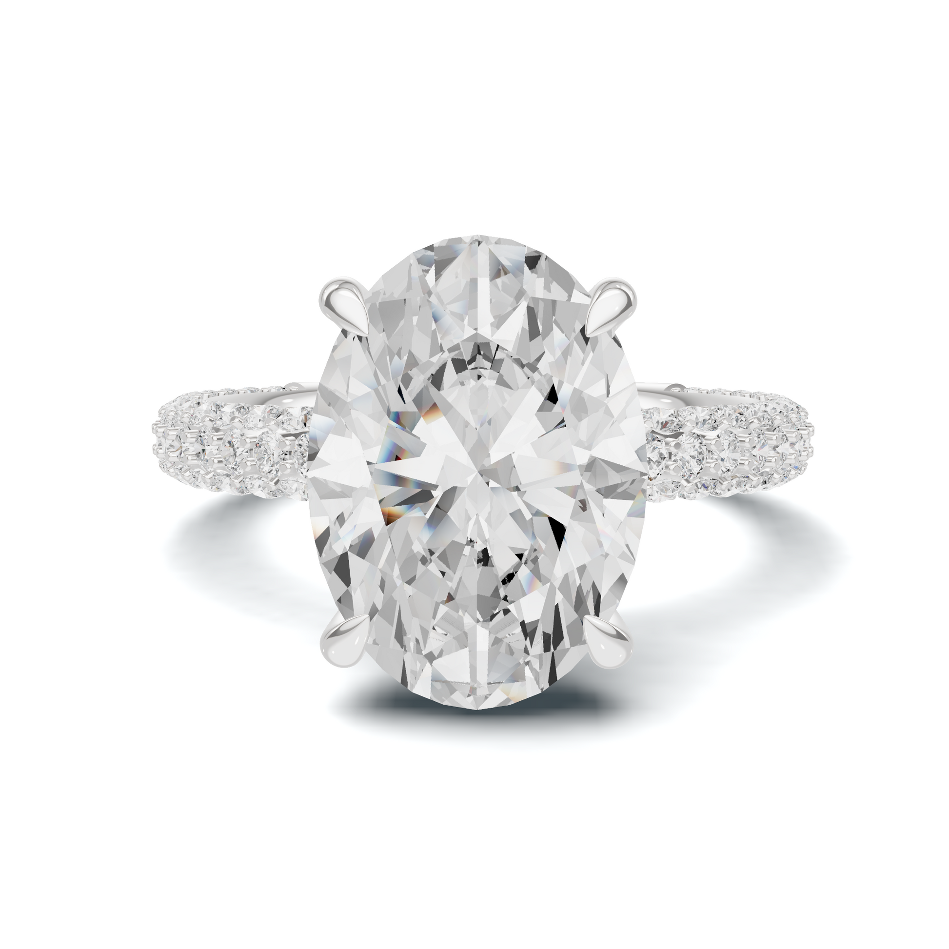Luxe Pave Encrusted Statement Ring