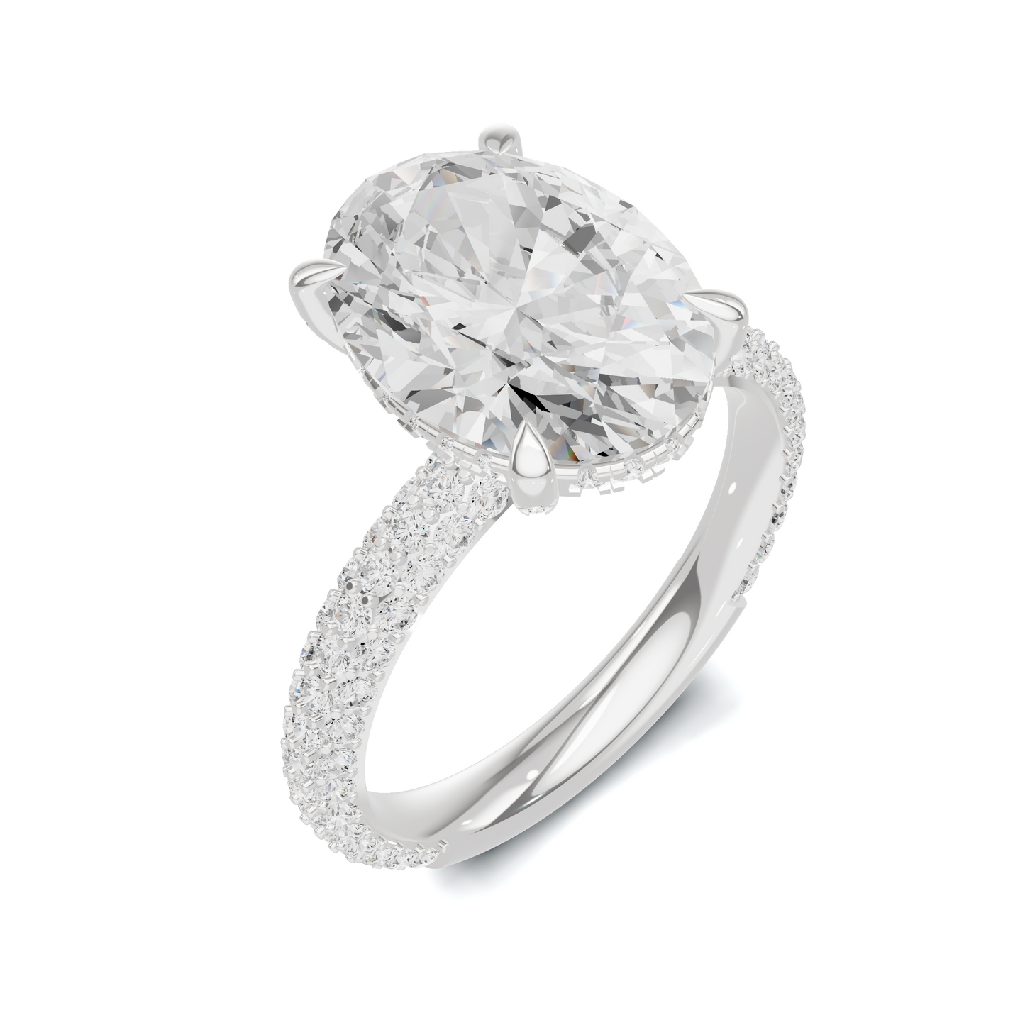 Luxe Pave Encrusted Statement Ring