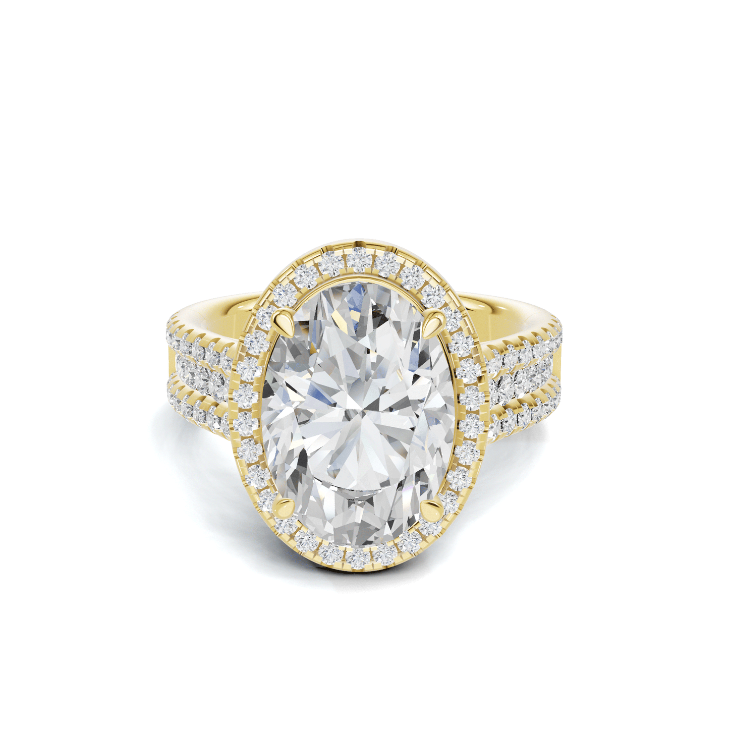 Luxe Sparkling Pave Statement Ring