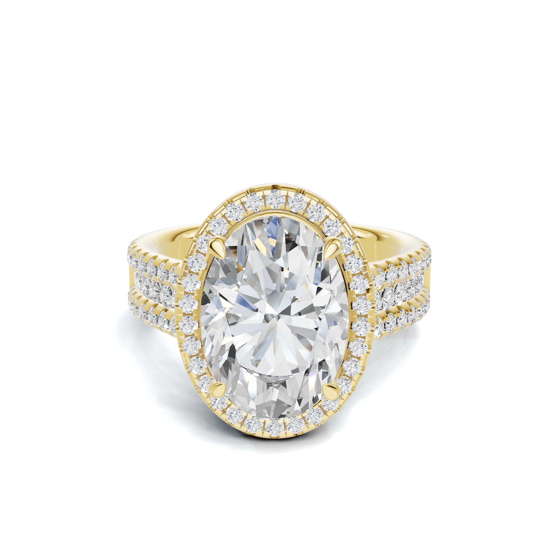 Luxe Sparkling Pave Statement Ring