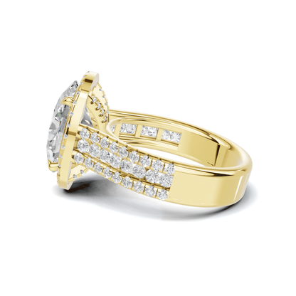 Luxe Sparkling Pave Statement Ring