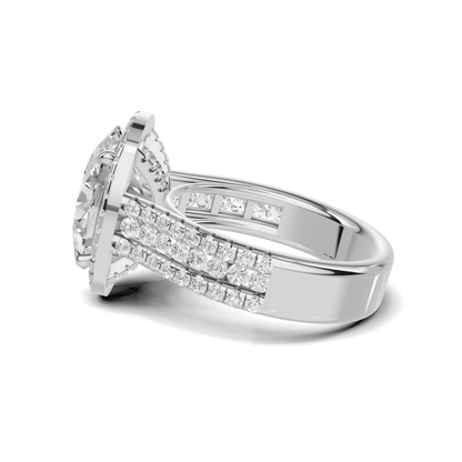 Luxe Sparkling Pave Statement Ring