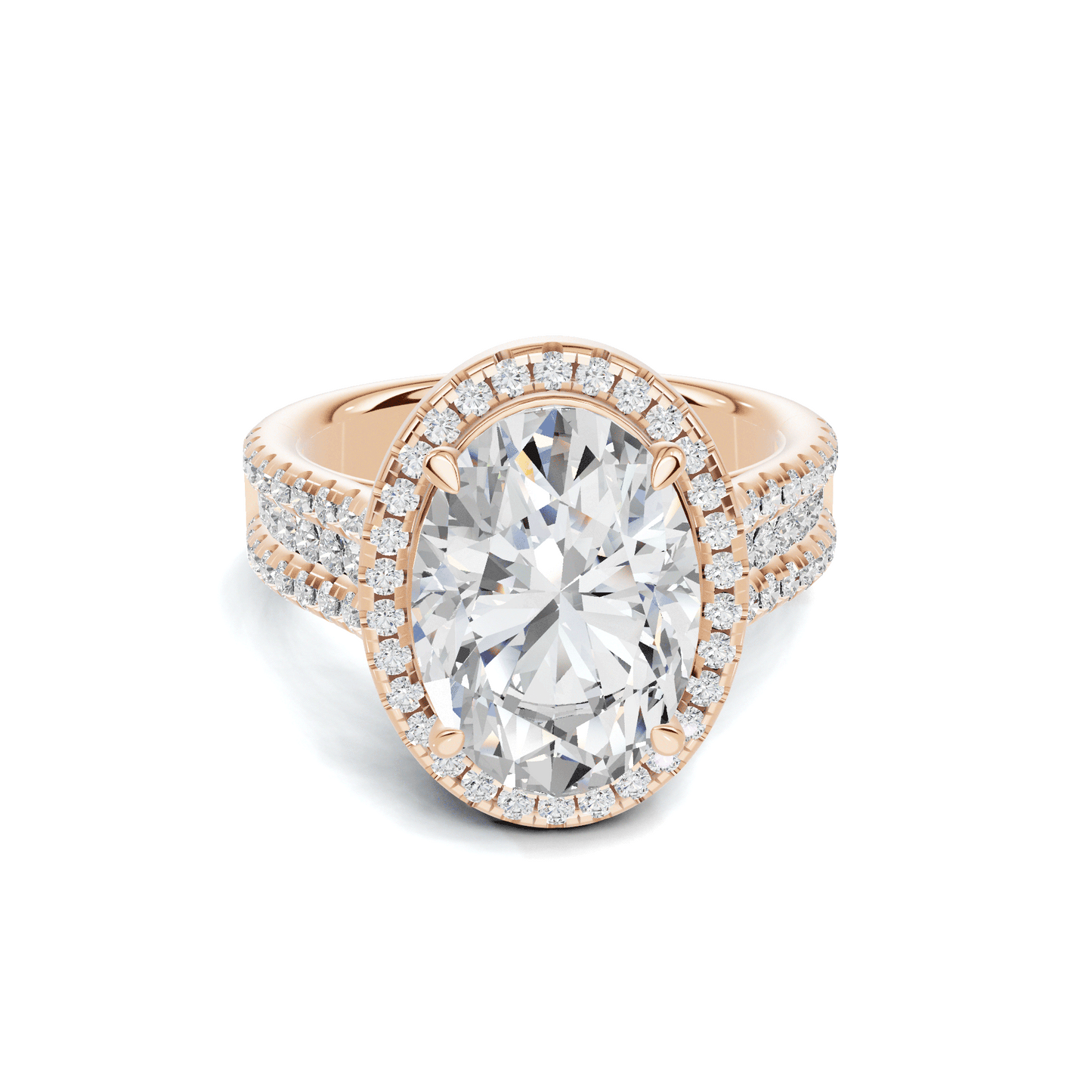 Luxe Sparkling Pave Statement Ring