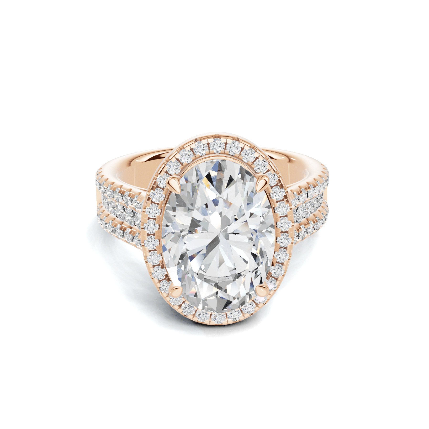 Luxe Sparkling Pave Statement Ring