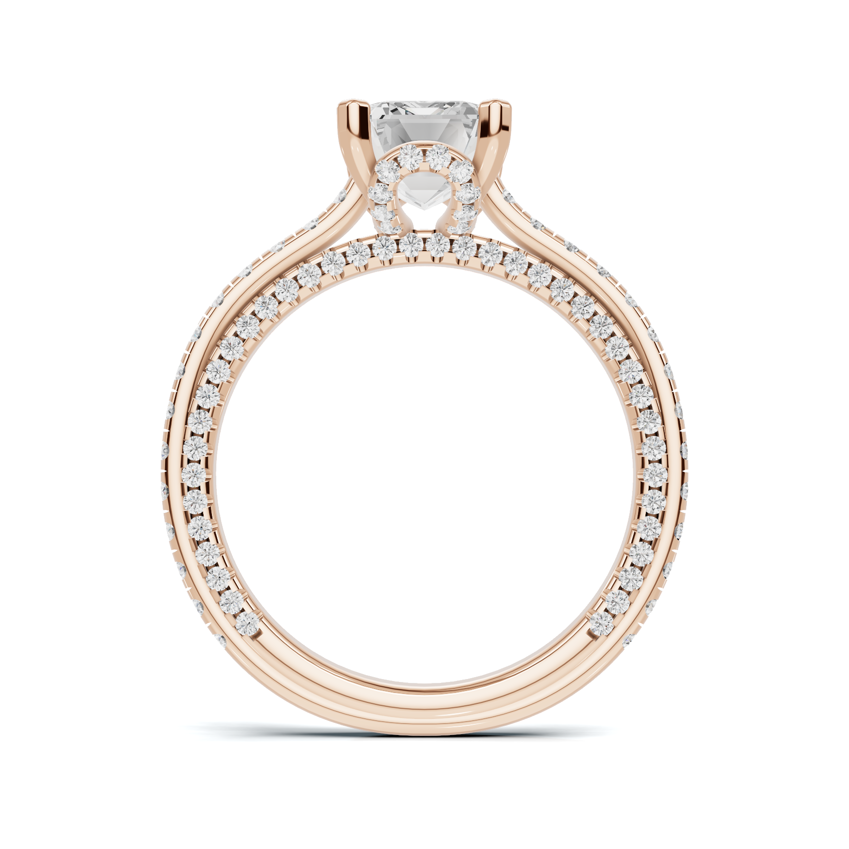 Luxe Three Stone Accent Ring
