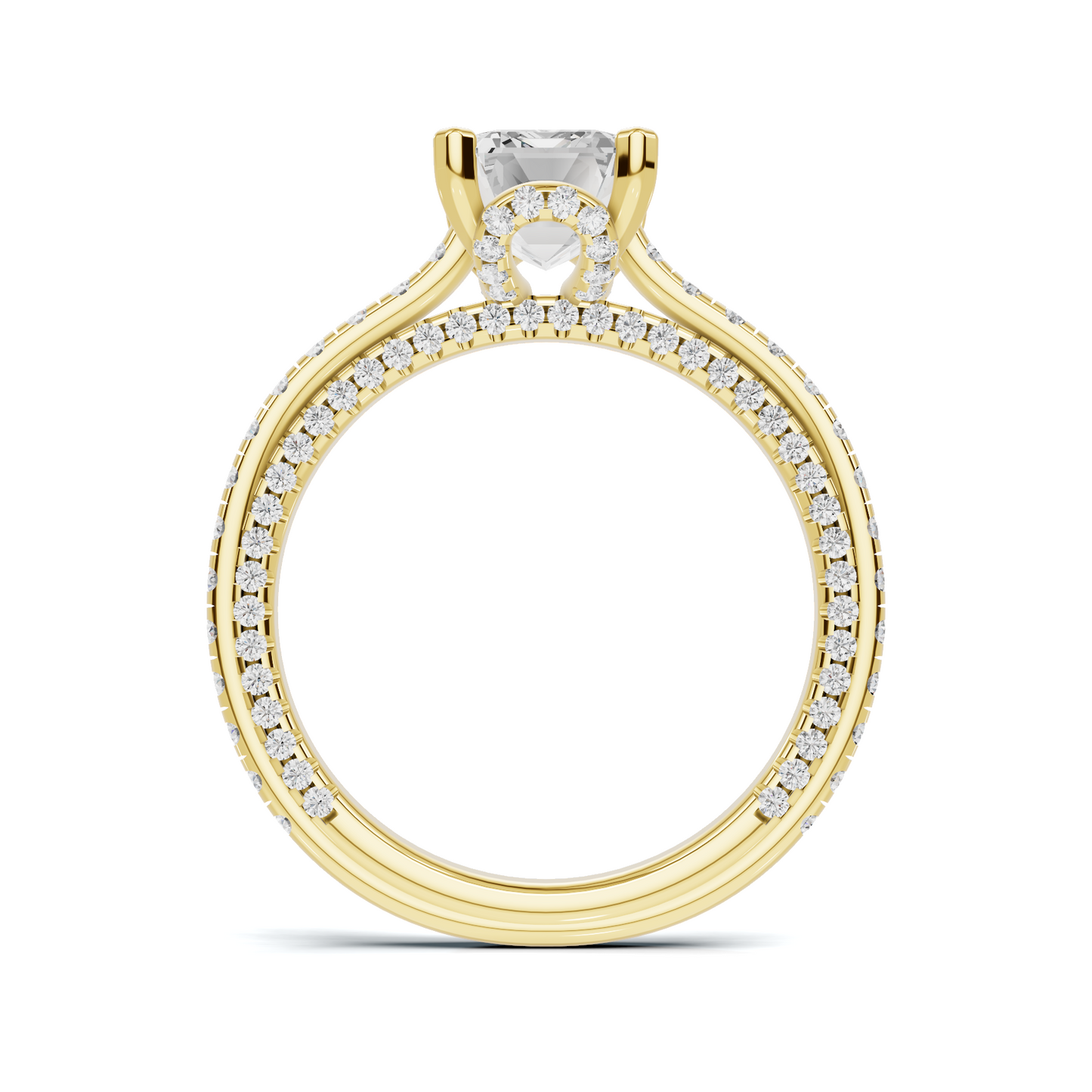 Luxe Three Stone Accent Ring