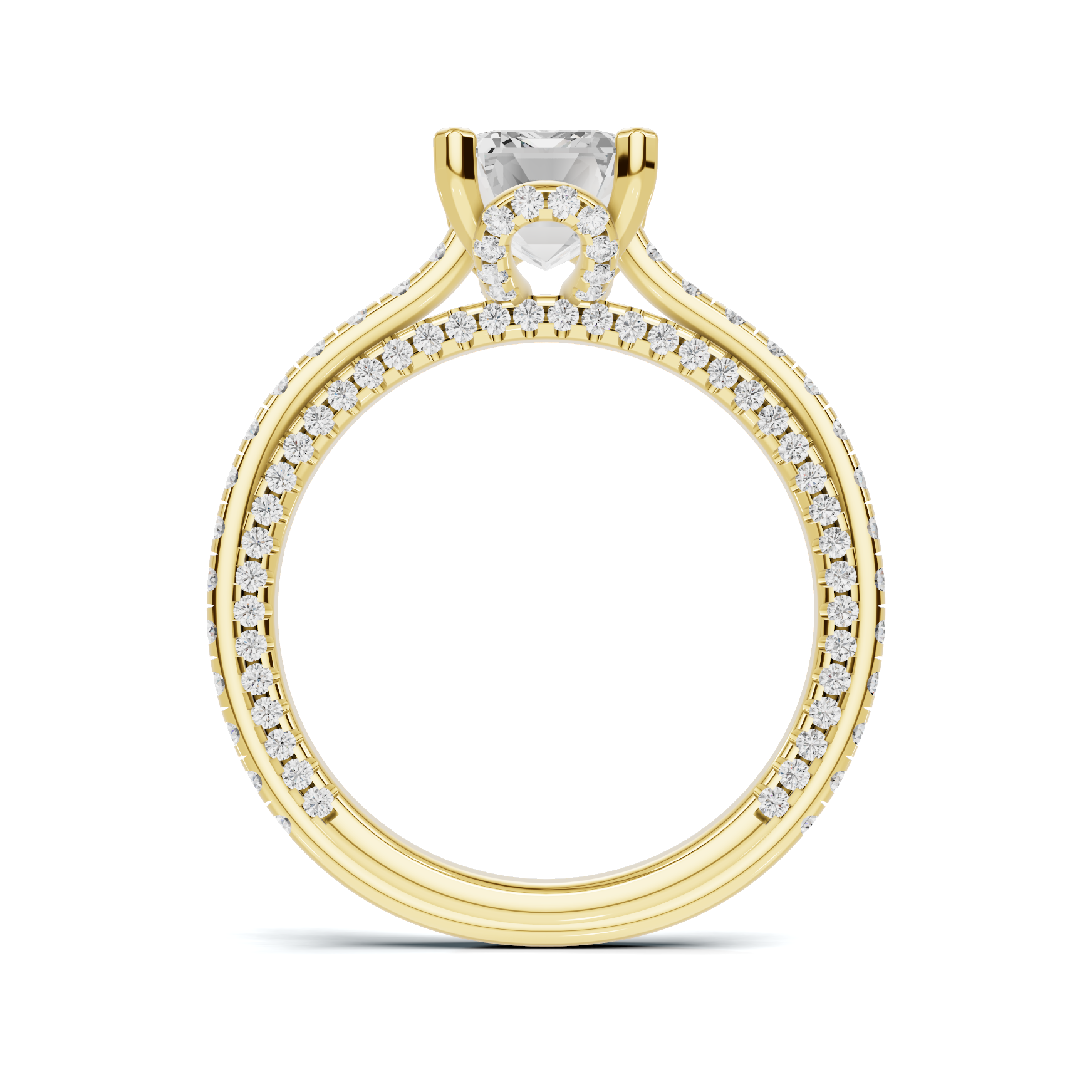 Luxe Three Stone Accent Ring