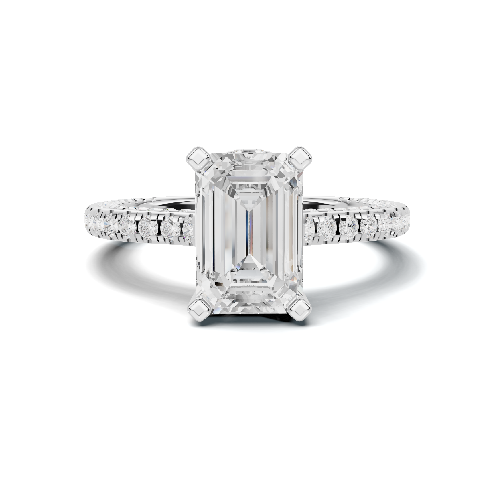 Luxe Three Stone Accent Ring