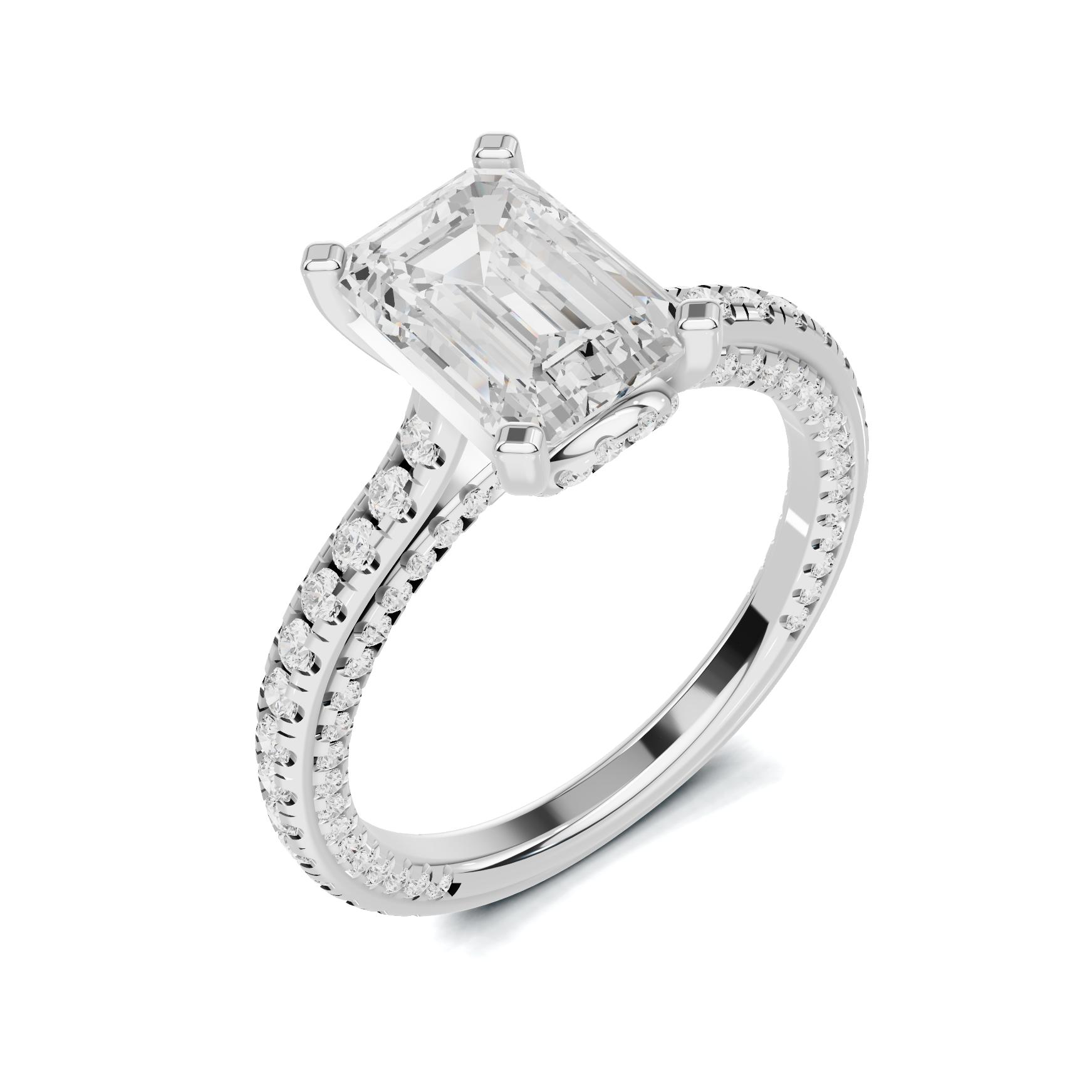 Luxe Three Stone Accent Ring