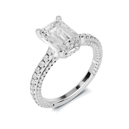 Luxe Three Stone Accent Ring