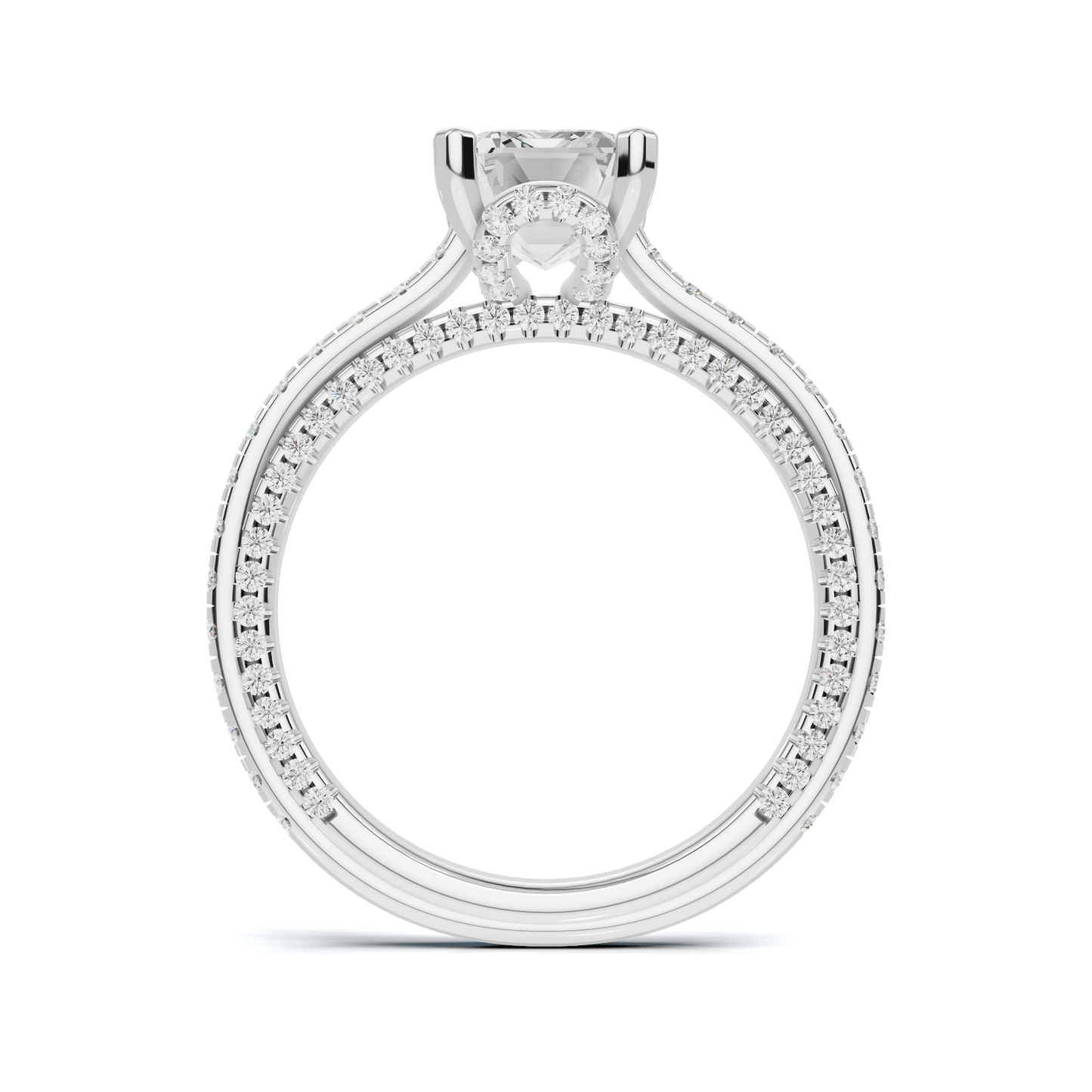 Luxe Three Stone Accent Ring