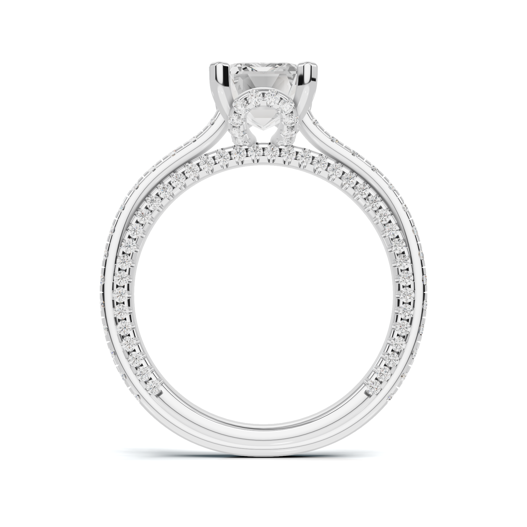 Luxe Three Stone Accent Ring