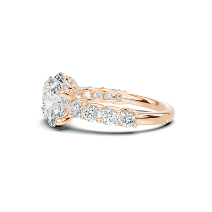 Luxe Three Stone Accented Ring