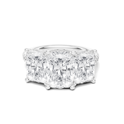 Luxe Three Stone Gallery Ring