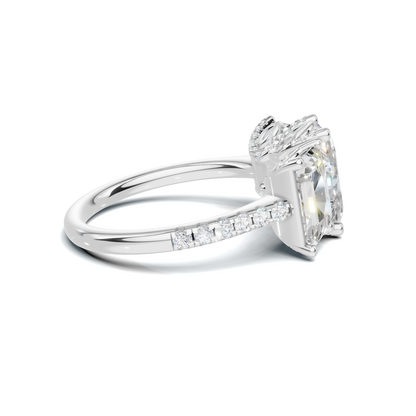 Luxe Three Stone Gallery Ring
