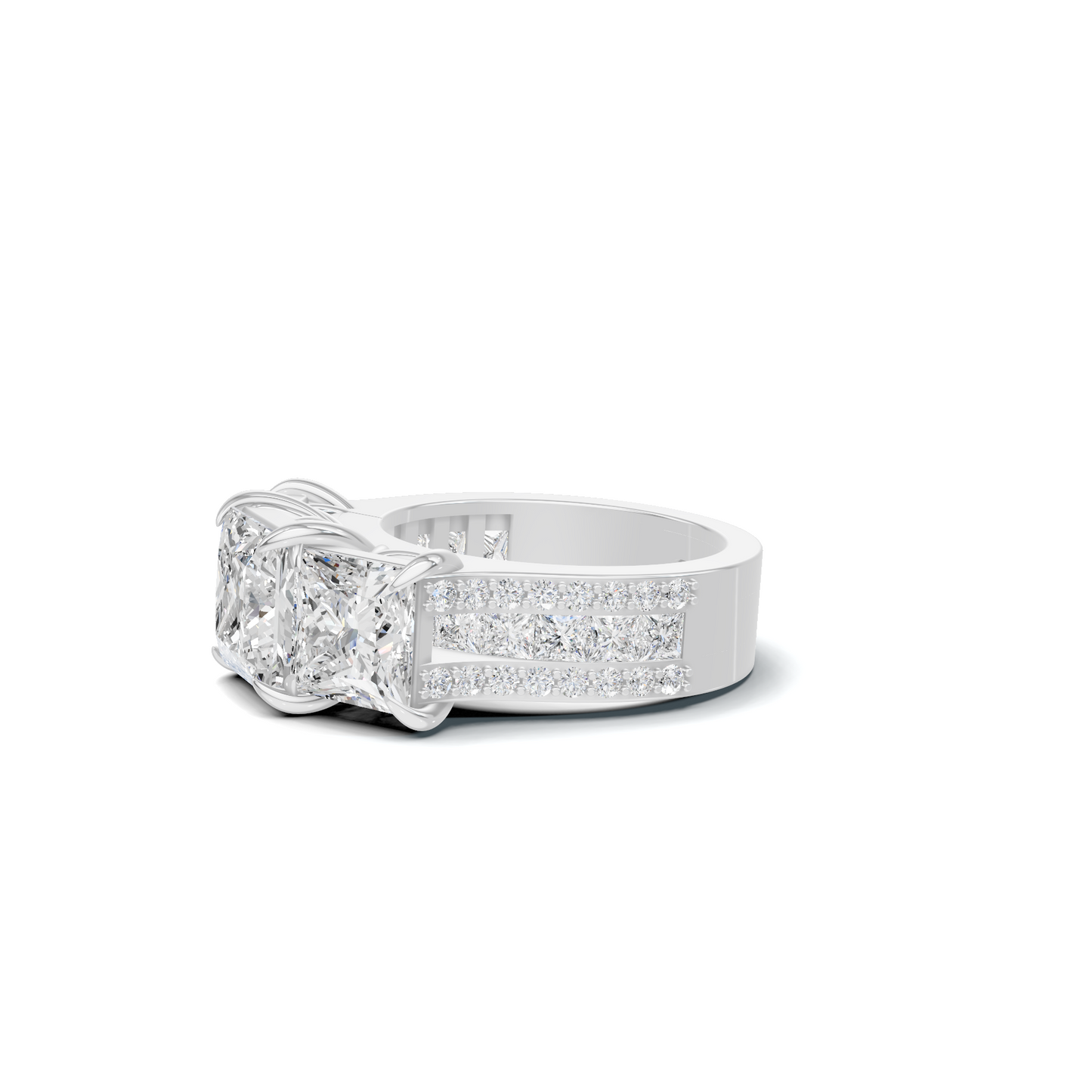 Luxe Three Stone Ring