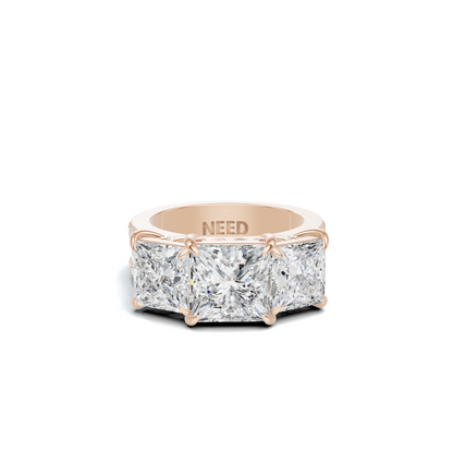 Luxe Three Stone Ring