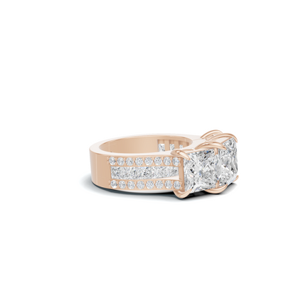 Luxe Three Stone Ring