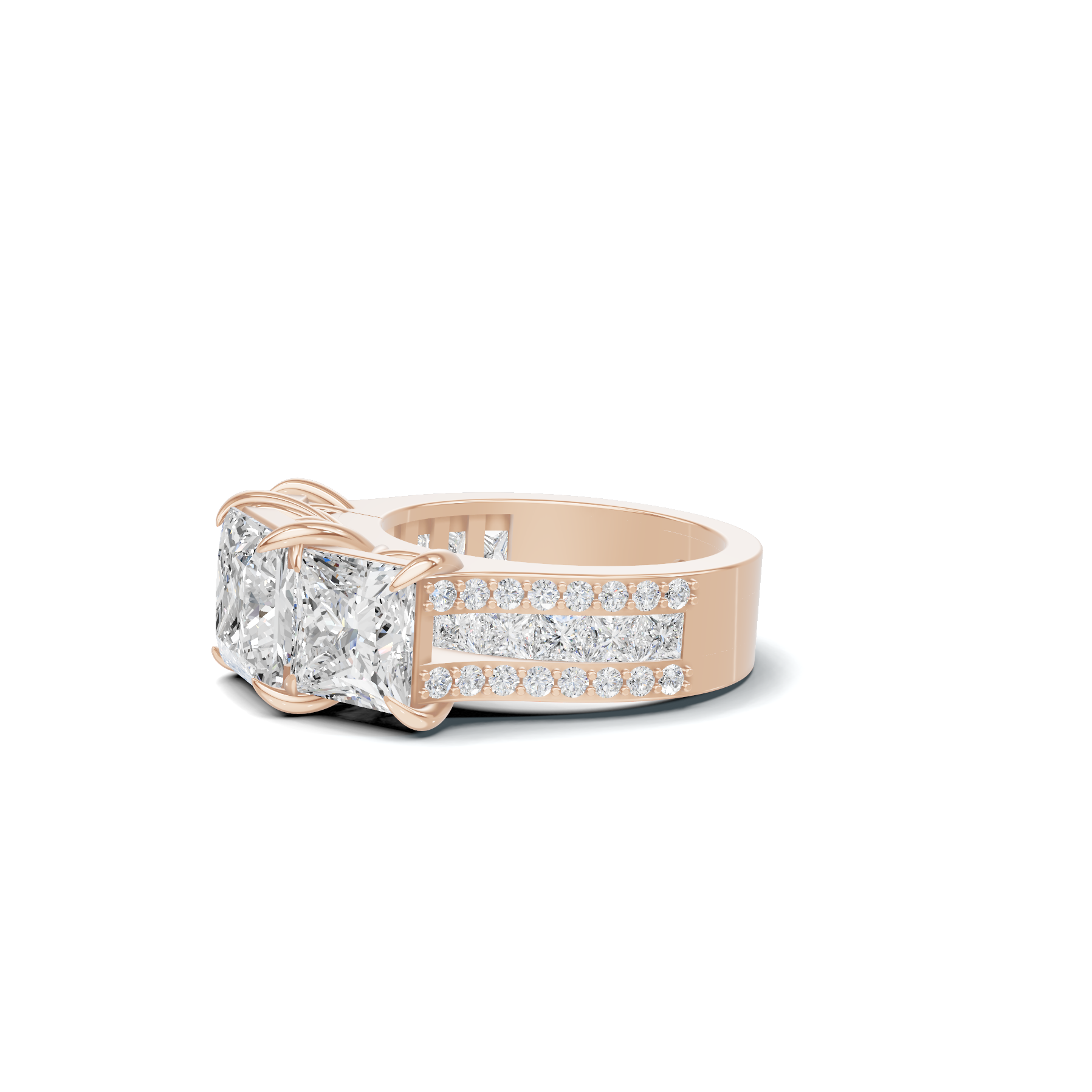 Luxe Three Stone Ring