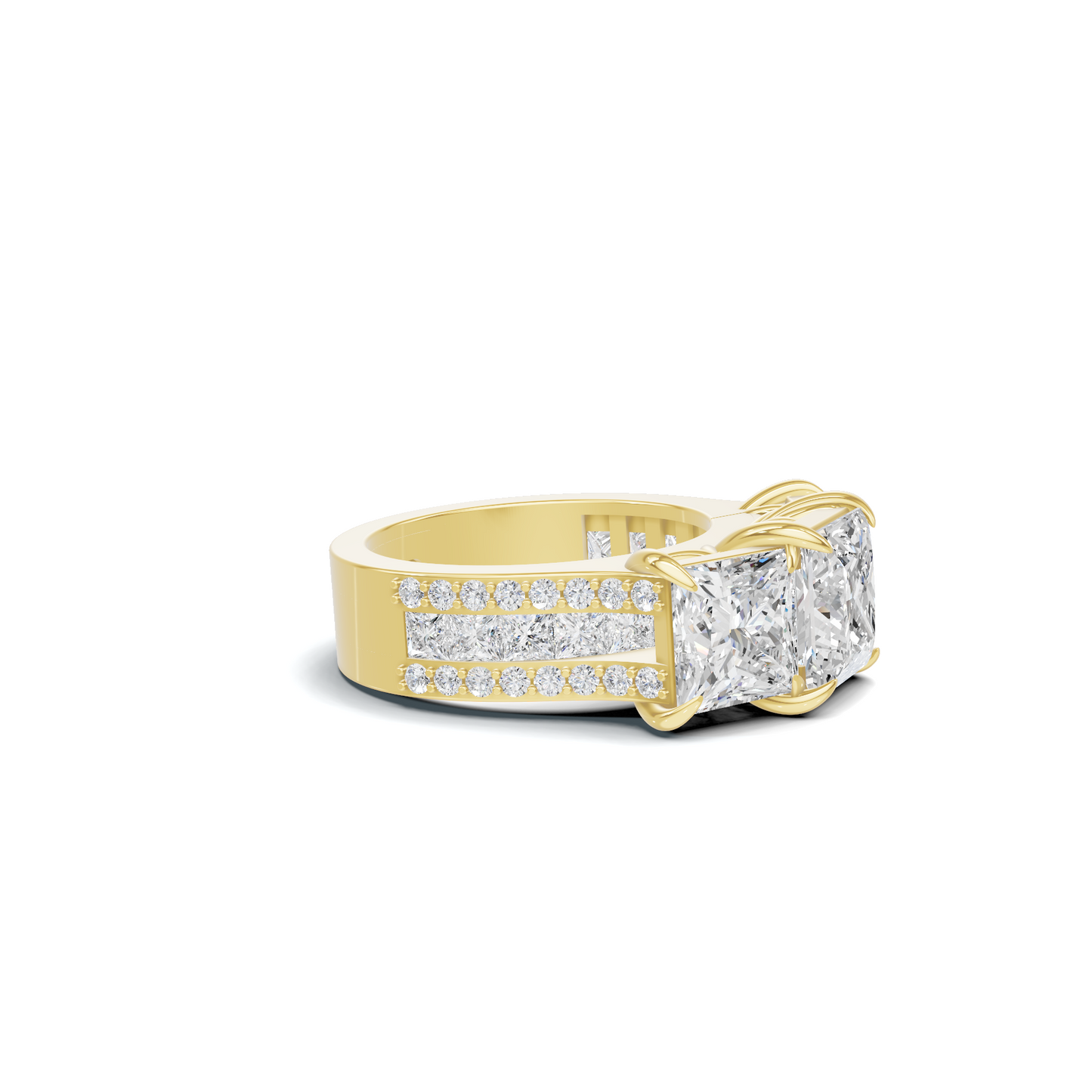 Luxe Three Stone Ring