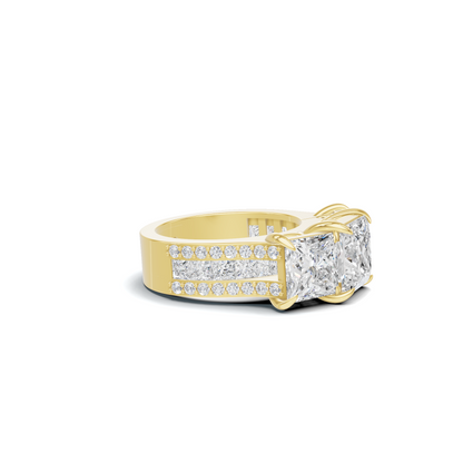 Luxe Three Stone Ring