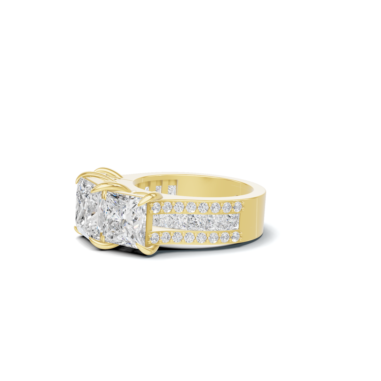 Luxe Three Stone Ring