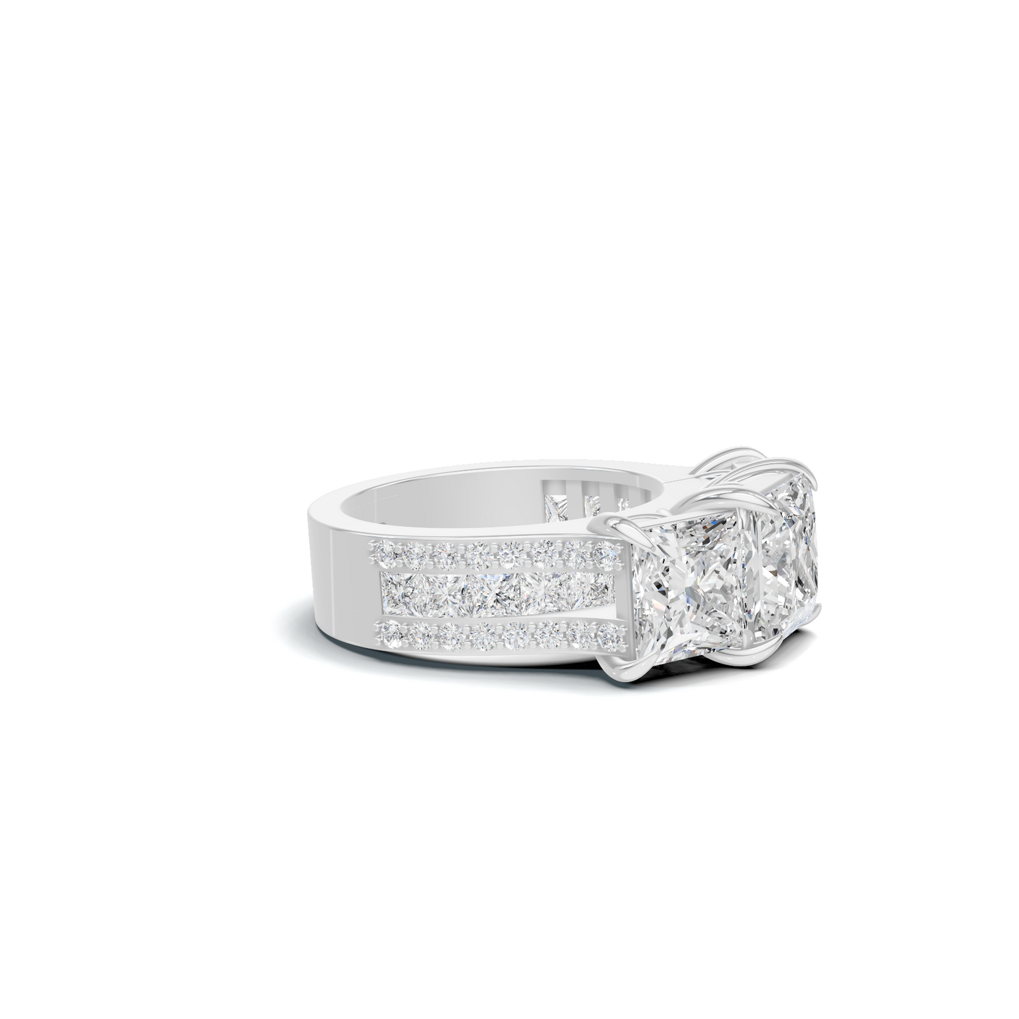 Luxe Three Stone Ring